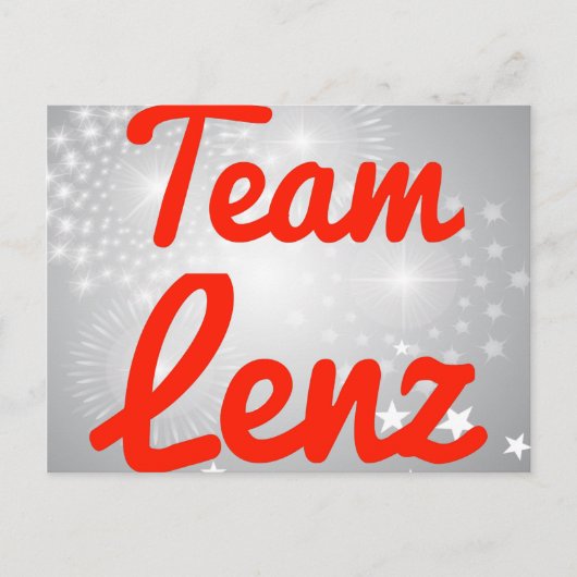 Team Lenz Briefkaart (Voorkant)