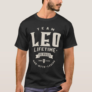 Team Leo Lifetime Lid Persoonlijke naam T-Shir T-shirt