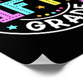 Team leraar groep 8 terug naar school 5e leerjaar poster (Hoek)