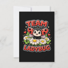 Team Lieveheersbeestje Bedankkaart