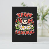 Team Lieveheersbeestje Bedankkaart (Staand voorkant)