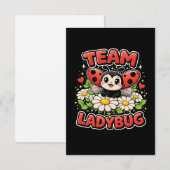 Team Lieveheersbeestje Bedankkaart (Voorkant / Achterkant)