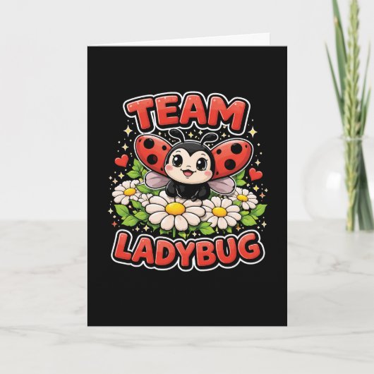 Team Lieveheersbeestje Feestdagen Kaart (Voorkant)