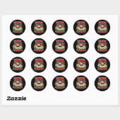 Team Lieveheersbeestje Ronde Sticker (Vel)