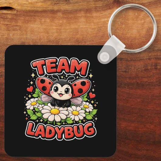 Team Lieveheersbeestje Sleutelhanger (Achterkant)