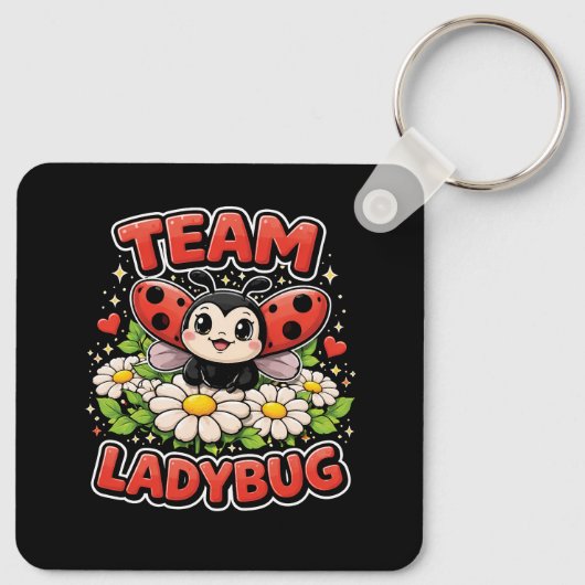 Team Lieveheersbeestje Sleutelhanger (Achterkant)