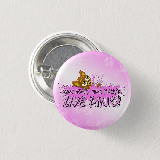 Team Live Pink! Button 2011 (Voorkant /achterkant)