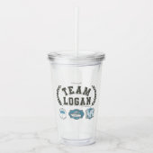 Team Logan Gilmore Girls Design Acryl Drinkbeker (Voorkant)