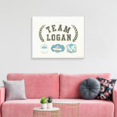 Team Logan Gilmore Girls Design Canvas Afdruk (Insitu (Woonkamer))