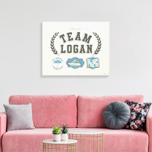 Team Logan Gilmore Girls Design Canvas Afdruk (Insitu (Woonkamer))