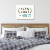 Team Logan Gilmore Girls Design Canvas Afdruk (Insitu (Slaapkamer))