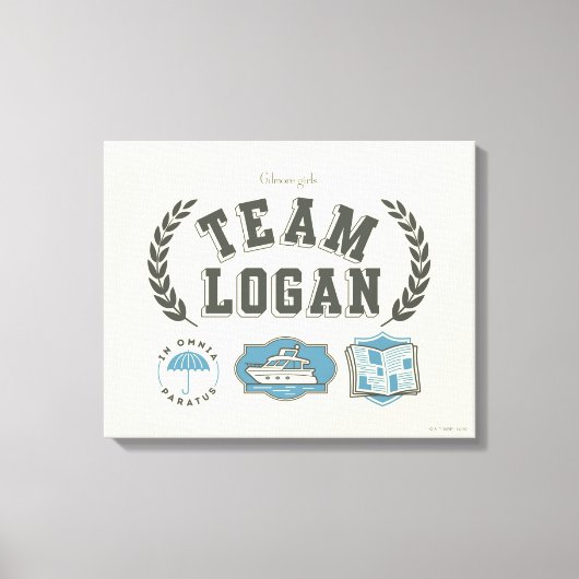 Team Logan Gilmore Girls Design Canvas Afdruk (Voorkant)