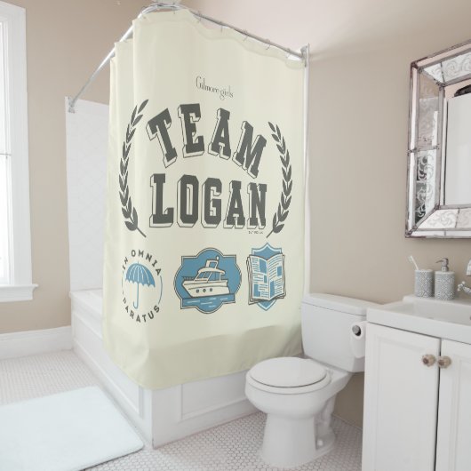 Team Logan Gilmore Girls Design Douchegordijn (In situ)