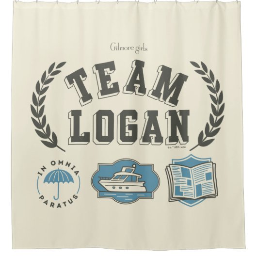 Team Logan Gilmore Girls Design Douchegordijn (Voorkant)