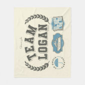 Team Logan Gilmore Girls Design Fleece Deken (Voorkant)