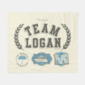 Team Logan Gilmore Girls Design Fleece Deken (Voorkant (Horizontaal))