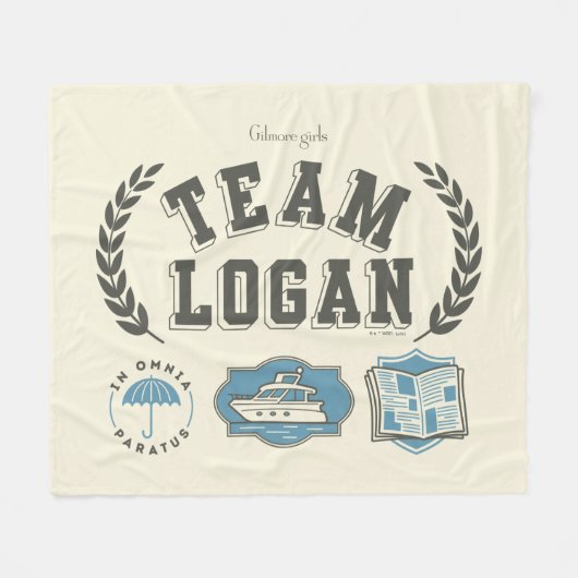 Team Logan Gilmore Girls Design Fleece Deken (Voorkant (Horizontaal))