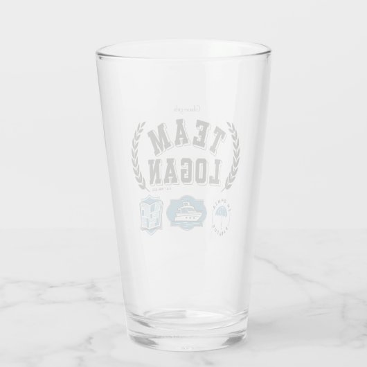 Team Logan Gilmore Girls Design Glas (Achterkant)