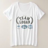 Team Logan Gilmore Girls Design Grote Maat T-shirt (Design voorkant)