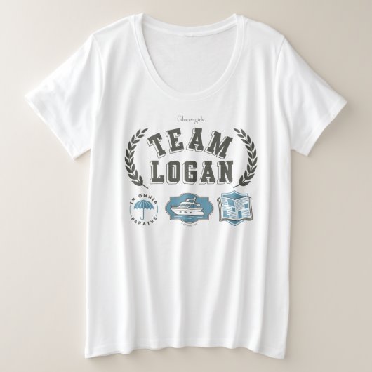 Team Logan Gilmore Girls Design Grote Maat T-shirt (Design voorkant)