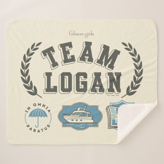 Team Logan Gilmore Girls Design Sherpa Deken (Voorkant (horizontaal))