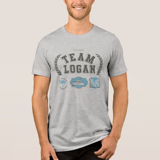 Team Logan Gilmore Girls Design Tri-Blend Shirt (Voorkant)