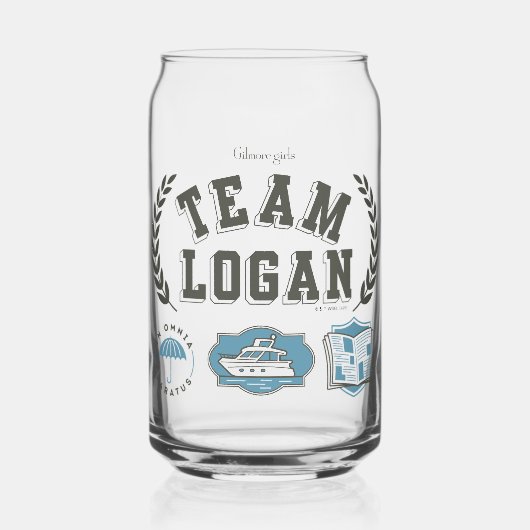 Team Logan Gilmore Girls Ontwerp Blikvorm Glas (Voorkant)