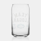 Team Logan Gilmore Girls Ontwerp Blikvorm Glas (Achterkant)