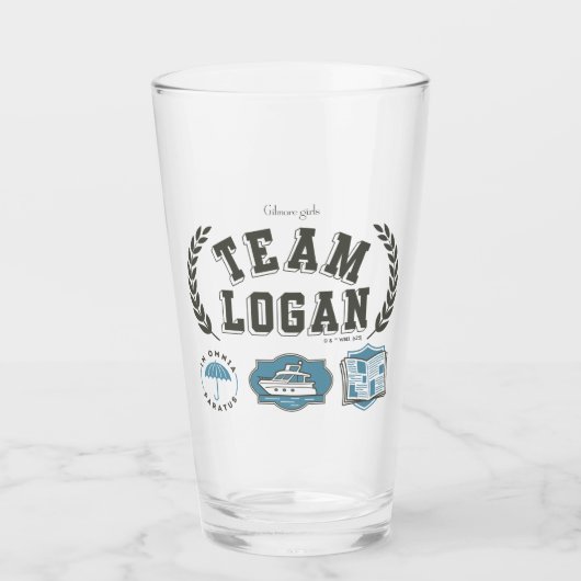 Team Logan Gilmore Girls Ontwerp Glas (Voorkant)