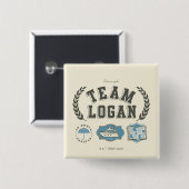 Team Logan Gilmore Girls Ontwerp Vierkante Button 5,1 Cm (Voorkant /achterkant)