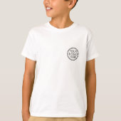 Team Logo Naam Nummer Eenvoudig Modern Sport T-shirt (Voorkant)