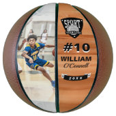 Team Logo Player Number foto Athletic Achievement Basketbal (Verticaal)