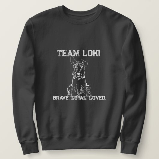 Team Loki Donkergrijs Trui (Design voorkant)