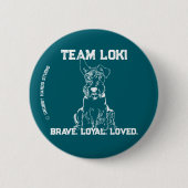Team Loki Knop Ronde Button 5,7 Cm (Voorkant)