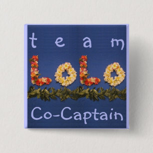 Team Lolo Co Kapitein, knop Vierkante Button 5,1 Cm