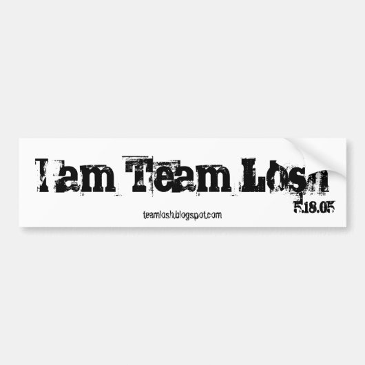 Team Losh Bumpersticker (Voorkant)