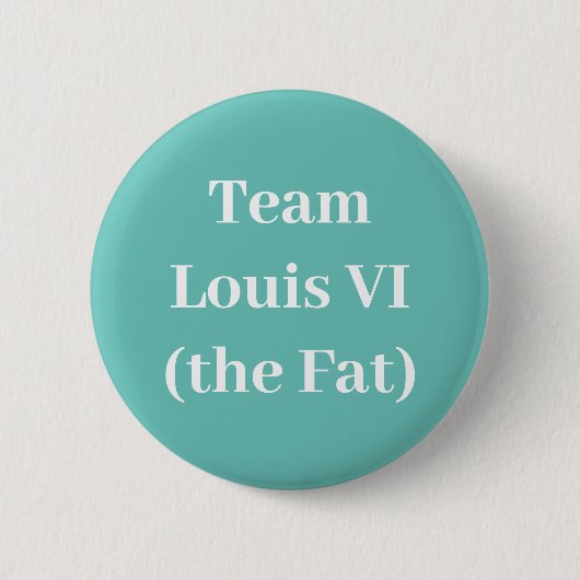 Team Louis VI (Vet) Ronde Button 5,7 Cm (Voorkant)