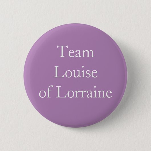 Team Louise van Lorraine Ronde Button 5,7 Cm (Voorkant)