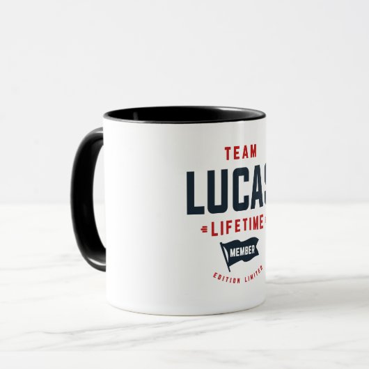 Team Lucas Levenslang Lid Grappige naam Lucas Mok (Voorkant links)