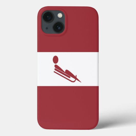 Team Luge Letland Case-Mate iPhone Case (Achterkant)
