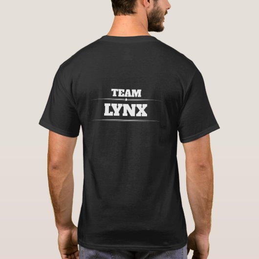 TEAM LYNX OMGEKEERD T-SHIRT (Achterkant)