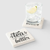 Team maakt alles beter gesteente Onderzetter (Zijkant)