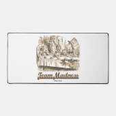 Team Madness Wonderland Mad Tea Party Humor Bureaumat (Voorkant)