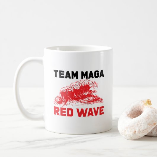 Team maga Red golf mok (Met donut)