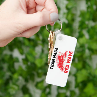Team maga Red wave sleutelhanger