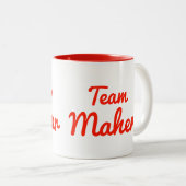 Team Maher Tweekleurige Koffiemok (Voorkant rechts)