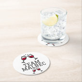 Team Malbec-Onderzetters Ronde Kartonnen Onderzetter (Insitu)