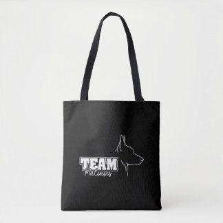 Team Malinois Belgische Herder Hondensport Tote Bag