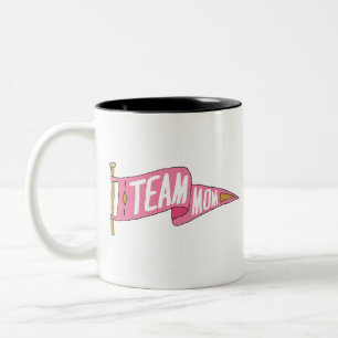 Team Mam Team Mam Squad Mam Flag Tweekleurige Koffiemok