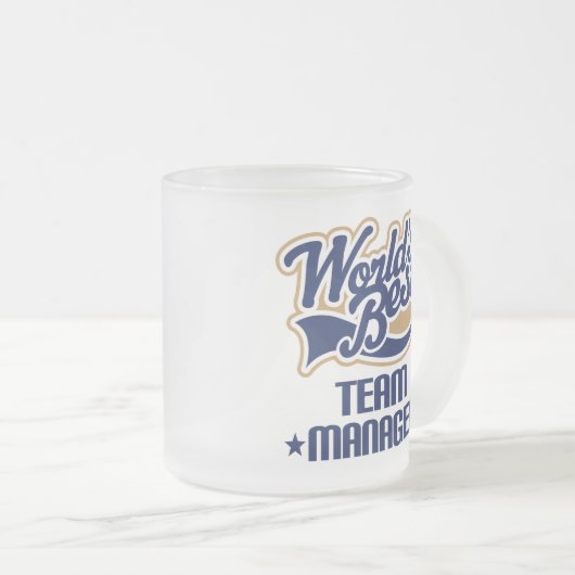 Team Manager-cadeau Matglas Koffiemok (Voorkant rechts)